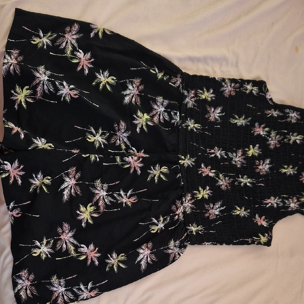 Art Class Black Floral Women's Skorts